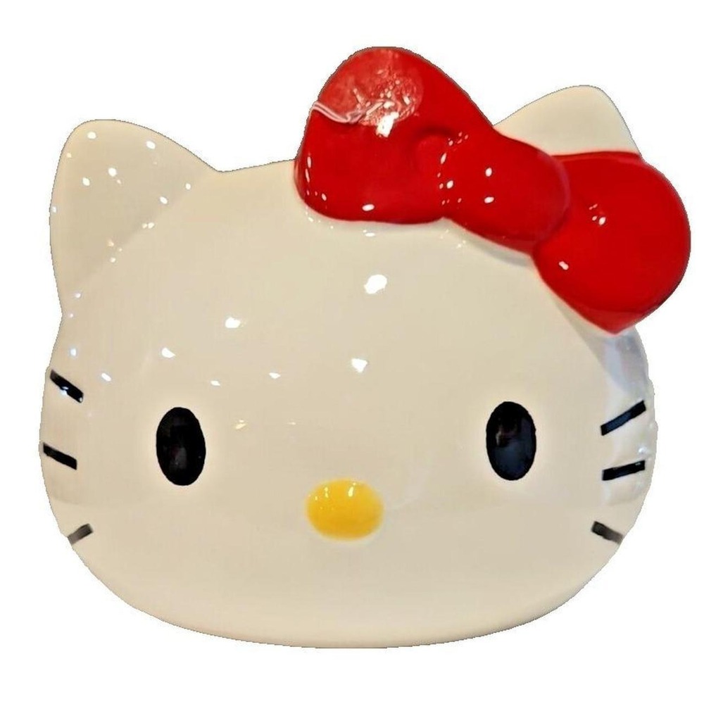 Sanrio Hello Kitty Ceramic Planter Unisex OS White NWT Hand Painted 2024 Decor